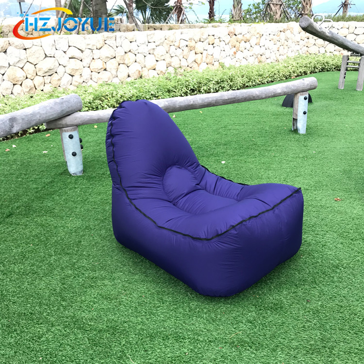 China New arrival design air folding bed inflatable air bean bag chair for sale