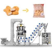 China 60bpm Automated Packaging System Pouch Frozen Food Meatball Chicken Leg Nuggets Packing Machine factory