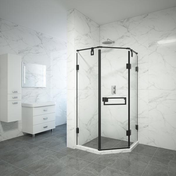 Quality 900x900mm Diamond Shaped Corner Shower Stall for sale