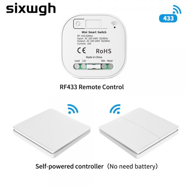 Quality 2a 250v Whz01 Zigbee Smart Switch Rounded Corner Interrupter Rf433 Homekit Dimmer Switch for sale