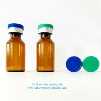 Quality ISO9001 Blue Orange Medicine Vial Cap With Rubber Stopper for sale