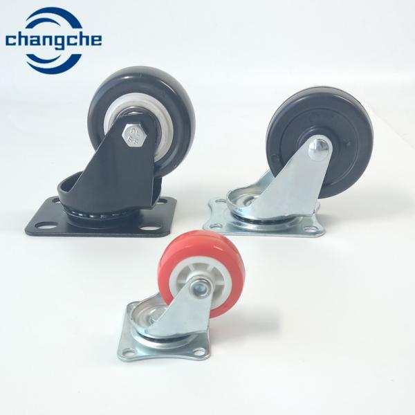 Quality 2000 Kg Flat Plate Industrial Caster Wheels For Forklift Truck for sale