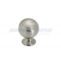 China Brushed Nickel Cabinet Hardware Zinc Alloy Modern Round Cabinet Knobs for sale