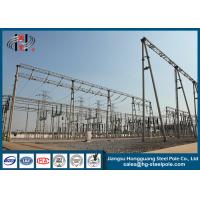 Quality Q235 Electrical Power electric transmission tower Substation Tubular Steel for sale