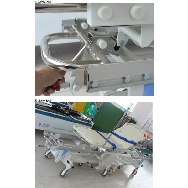Quality Alloy Aluminum Hospital Stretcher Trolley, Transfer Cart With Central Controlled for sale