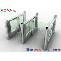Quality Smart Electronic Flap Waist Height Turnstiles RFID Security Gate For Pedestrian for sale