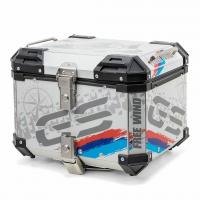 China Quick Release Locking System Motorcycle Top Box 45l Aluminium Adventure Bike Tail Cases factory