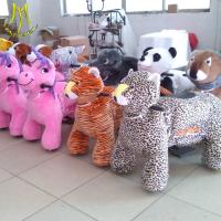 China Hansel coin operated amusement robotic walk motorized horse toy for adults factory