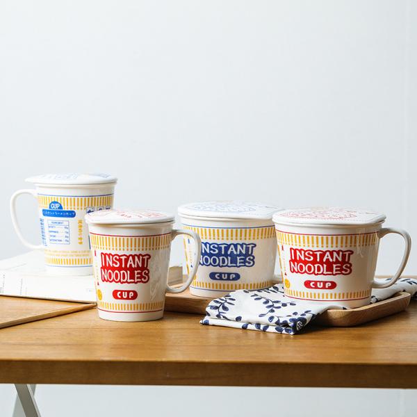 Quality Sustainable Ceramic Instant Noodle Bowl , Porcelain Ceramic Ramen Bowl Set for sale