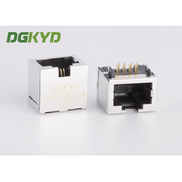 Quality Metal Shielded Female Rj45 Ethernet Jack Connector Without Transformer , 11.5mm for sale