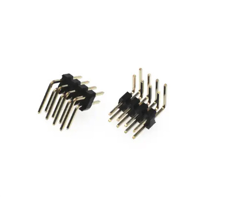 Quality 2.54mm 1.27mm Straight Round 4 Pin Header Connector 2-40pin Single Dual Row PBT PA6T for sale