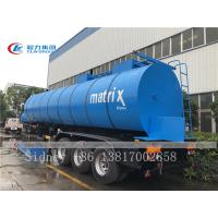 China 35cbm 3 Axle Bitumen Carbon Steel Tank Semi Trailer factory