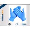 China 9 Mil 6 Mil Blue Nitrile Exam Disposable Protective Gloves Examination Powder Free factory