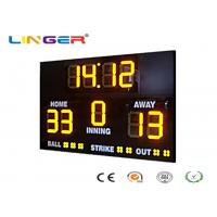 Quality Athletic Digital Baseball Scoreboard , Baseball Electronic Scoreboard Outdoor for sale