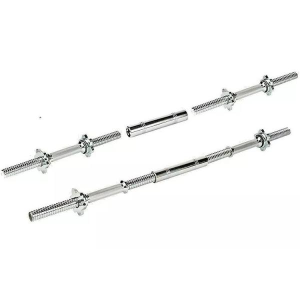Quality 30cm Long Adjustable Weightlifting Barbell Bar Spinlock Dumbbell Bar Connector for sale