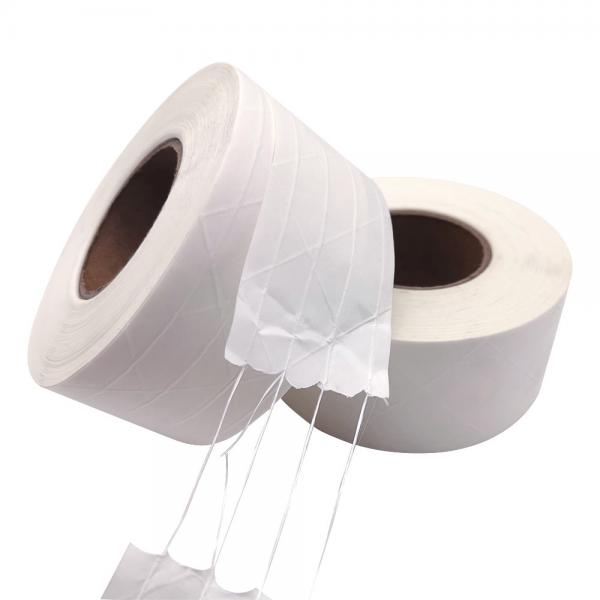 Quality Customizable White Hot Melt Adhesive Single Side Printed Kraft Paper Tape for sale