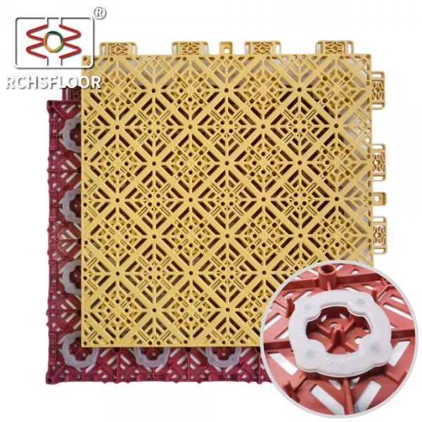 Quality OEM ODM Basketball Court Flooring Tiles 14.9mm Thick Sport Court Tiles for sale