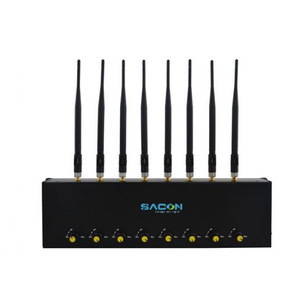 Quality 50-60Hz 20w Mobile Phone Signal Jammer 3G 4G High Power Cell Phone Blocker 8 Antennas for sale