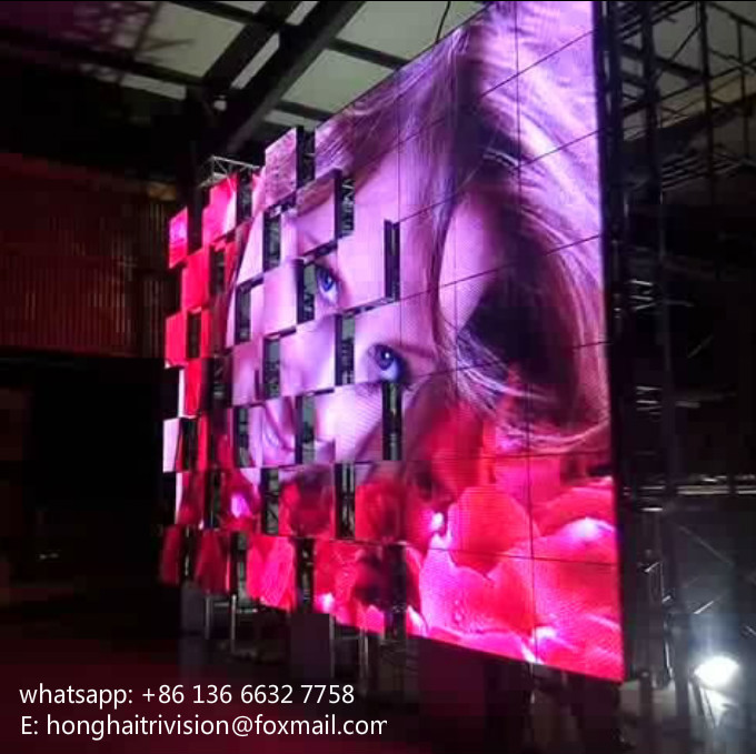China LED Video Wall/ LED Stage Background Display Screen with bumping panels factory