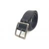 China Embossed Checks Pattern Leather Casual Jeans Belt For Men With Classic Single Prong Buckle factory