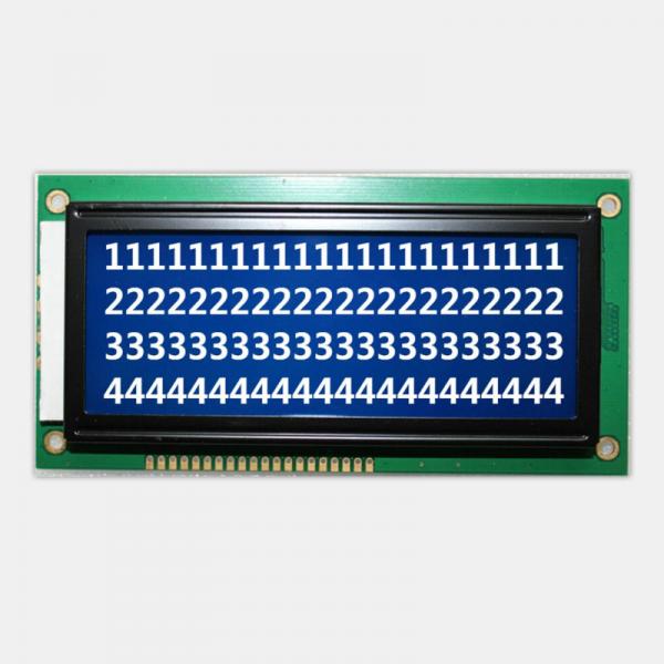Quality Blue Mode Transmissive LCM LCD Display Negative Character Screen For Instrument  for sale