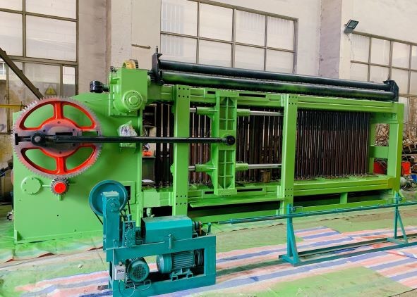 Quality Double Twist Automatic PLC Control Gabion Mesh Machine Infrared Ray Safety for sale