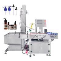 China Automatic Twisting Plastic Capper Bath Oil Shampoo Bottle Screw Capping Machine With Lid Feeder factory