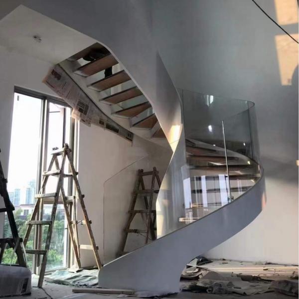 Quality 15mm Curved Tempered Glass Toughened For Staircase Balustrade Railing for sale