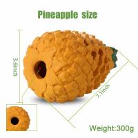 China Pineapple Dog Tough Chew Toys , Food Grade Indestructible Dog Toys For Aggressive Chewers factory