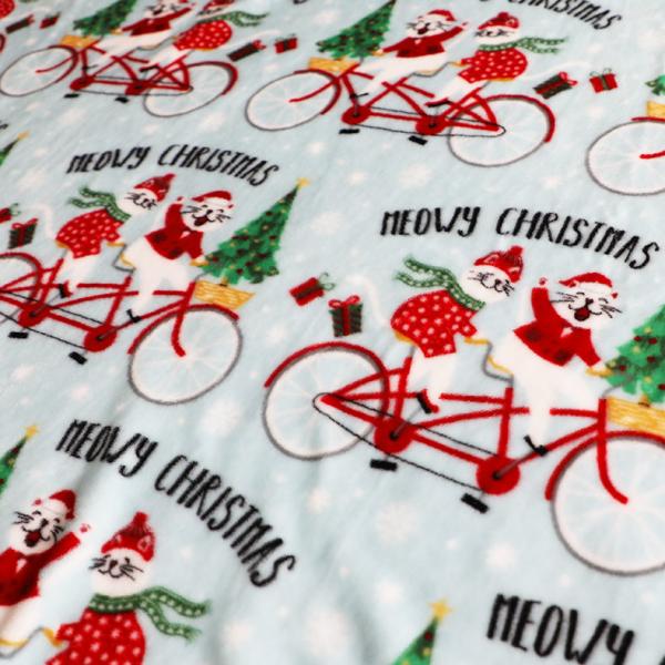 Quality Printed Christmas Flannel Fleece Fabric 300gsm For Upholstery Toy Blankets for sale