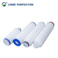 Quality 5 Inch DEPTFE Membrane Pleated Cellulose Filter Cartridge For Pharmaceutical Industry for sale