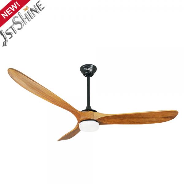 Quality 60 Inch Wooden Color Changing Ceiling Fan Power Saving DC Motor for sale
