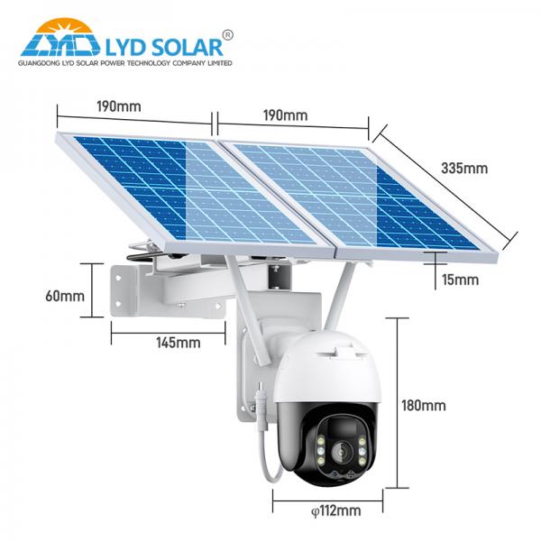 Quality 20m Solar Powered Outdoor Camera With 128GB Storage IR Distance Night Vision for sale