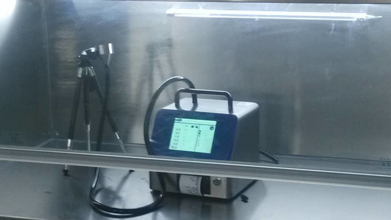china Touch screen Laser airborne particle counter with 1 CFM flow rate