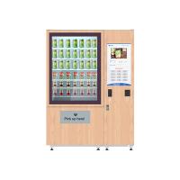 China Advanced health salad vending machine with lift system and remote control function factory