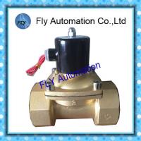 Quality 3inch Operated Directly 76mm Water Solenoid Valves , Threaded 2 Way Brass valves for sale