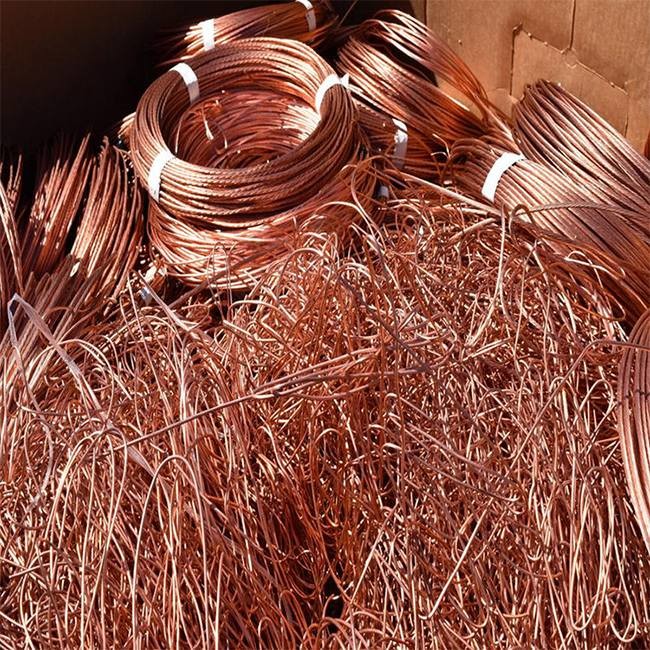 China Bright Aluminum Copper Wire Scrap 99.99% Metal Red Grade A factory