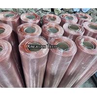 China 20 Mesh Plain Weave Red Copper Wire Mesh 99.9% Pure Copper Metal Screen factory