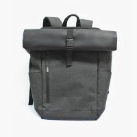China Waterproof Laptop Bag Backpack 600D Polyester Roll Top Backpack factory