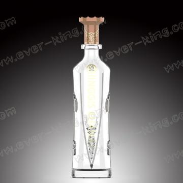 Quality 750ML Super White Glass ODM Brandy Glass Bottle for sale