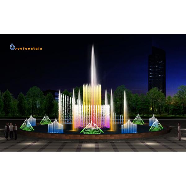 Quality Control Cabinet Outdoor Lake Musical Fountain Stainless for sale
