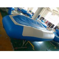 China Blue Inflatable River Raft PVC Reinforced Bottom 4 Person Inflatable Raft factory