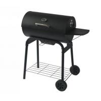 China Smokeless Barrel Smoker BBQ Grill with Piezoelectric Ignition and Convenient Table factory