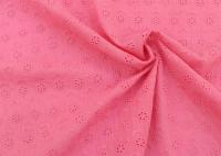 China OEM Embroidery Eyelet Cotton Dying Lace Fabric With Floral Circle Pattern For Top factory