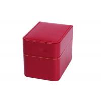 Quality Custom White Velvet Luxury Watch Box , Plastic + Red Paper Womens Watch Box for sale