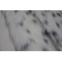 China black spot on a white background Long Hair Fur Fabric，Long plush fabric: The perfect blend of comfort and fashion factory