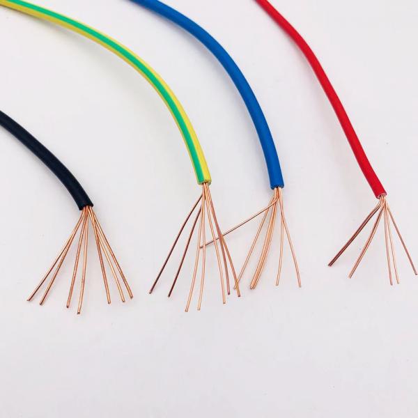 Quality 1.5 Mm Moistureproof Single Stranded Wire Multicolor Anti Flaming for sale