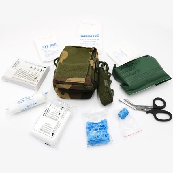 Quality CE OEM ODM Survival First Aid Kits , Waterproof Military Individual First Aid Kit for sale