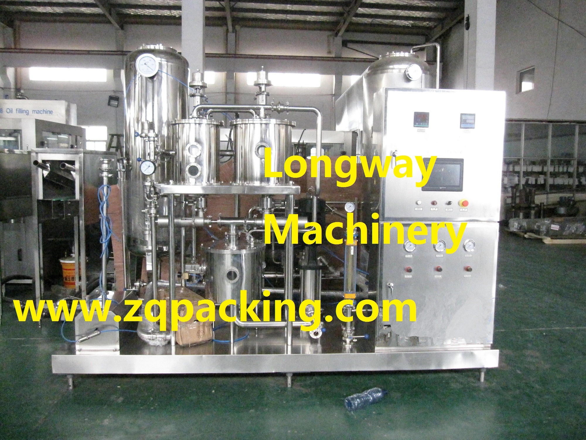 China Monoblock 3 in 1 fizzy drink Rinsing Filling Capping machinery /Line/Equipment factory