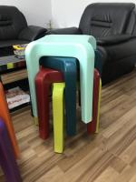 China strong and stable four legs colorful rotomolded plasric stool which can be nested factory